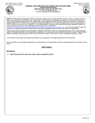 FWS Form 3-200-12 Federal Fish and Wildlife Permit Application Form: Migratory Bird - Raptor Propagation, Page 2