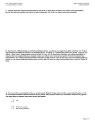 FWS Form 3-200-12 Federal Fish and Wildlife Permit Application Form: Migratory Bird - Raptor Propagation, Page 5
