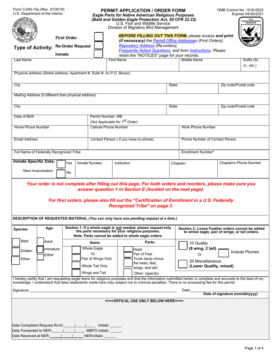 fws-form-3-200-15a-download-fillable-pdf-or-fill-online-permit-application-order-form-eagle