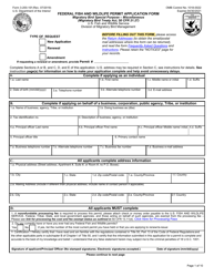 Document preview: FWS Form 3-200-10F Federal Fish and Wildlife Permit Application Form: Migratory Bird Special Purpose - Miscellaneous