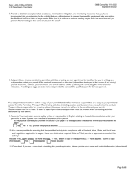 FWS Form 3-200-72 Federal Fish and Wildlife Permit Application Form: Eagle Nest Take, Page 6