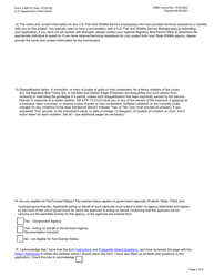 FWS Form 3-200-72 Federal Fish and Wildlife Permit Application Form: Eagle Nest Take, Page 7