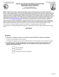 FWS Form 3-200-79 Permit Application Form: Special Purpose: Abatement Activities Using Raptors, Page 2