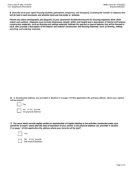 FWS Form 3-200-79 Permit Application Form: Special Purpose: Abatement Activities Using Raptors, Page 4