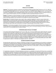 FWS Form 3-200-79 Permit Application Form: Special Purpose: Abatement Activities Using Raptors, Page 6