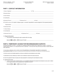 FWS Form 3-2469 Oil and Gas Operations Special Use Permit Application, Page 2