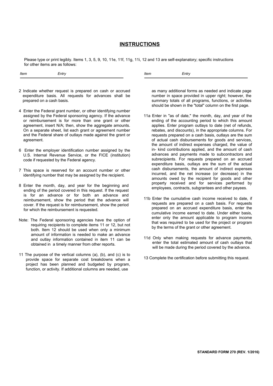Form sf 270 fill out sign online and download fillable pdf