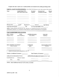 ADEM Form 489 Drinking Water - Modification Permit Application - Alabama, Page 2