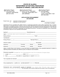 Form 102-112 Application for Easement - Alaska, Page 3