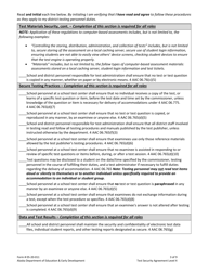 Form 05-20-011 Level 4 Test Security Agreement - Alaska, Page 3