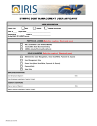 Sympro Debt Management User Affidavit - Alaska, Page 3