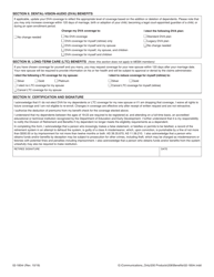 Form 02-1854R Retiree Health Dependent Change - Alaska, Page 2
