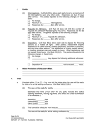 Form CIV-203 Report of Parties&#039; Planning Meeting - Alaska, Page 2