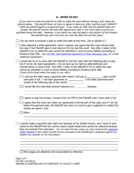 Form CIV-481 Answer and Counterclaim to Complaint to Collect a Debt - Alaska, Page 6