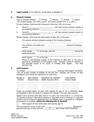 Form DR-300 Child Support Order - Alaska, Page 2