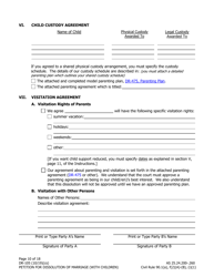 Form DR-105 Petition for Dissolution of Marriage (With Children) - Alaska, Page 10