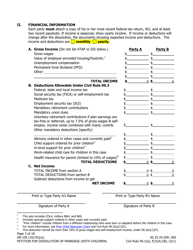 Form DR-105 Petition for Dissolution of Marriage (With Children) - Alaska, Page 3