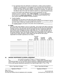 Form DR-105 Petition for Dissolution of Marriage (With Children) - Alaska, Page 7