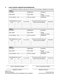 Form DR-105 Petition for Dissolution of Marriage (With Children) - Alaska, Page 8