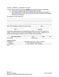 Form DV-134-M Request to Dismiss Long-Term Petition (Multiple Petitioners) - Alaska, Page 2