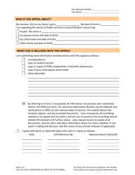 Form HCA-105 Appeal of Health Claim or Precertification Denial - Alaska, Page 3