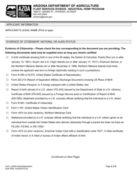 Industrial Hemp Program Application - Arizona, Page 4