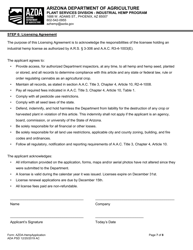 Industrial Hemp Program Application - Arizona, Page 7