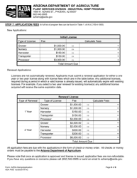 Industrial Hemp Program Application - Arizona, Page 8