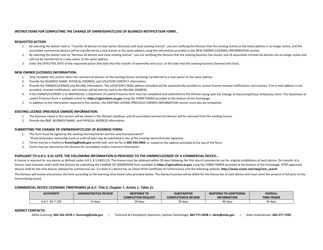 Form DWM-38T Change of Ownership/Close of Business Notification Form - Arizona