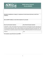 Non-compliance Form &quot; Annual Submission - Arizona, Page 2