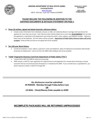 Form LI-400 Disclosure Document Checklist - Arizona, Page 2