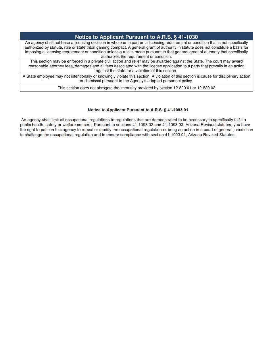 Form ED-101 Real Estate Instructor Approval / Renewal / Change Application - Arizona, Page 8
