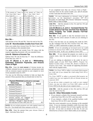 Instructions for Arizona Form 140X, ADOR10573 Individual Amended Return - Arizona, Page 8