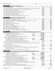 Arizona Form 120 (ADOR10336) Arizona Corporation Income Tax Return - Arizona, Page 2