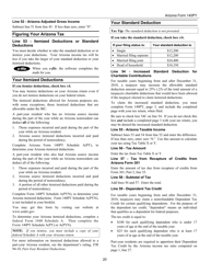 Instructions for Arizona Form 140PY, ADOR10149 Part-Year Resident Personal Income Tax Return - Arizona, Page 20