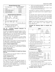 Instructions for Arizona Form 140, ADOR10413 Nonresident Personal Income Tax Return - Arizona, Page 16