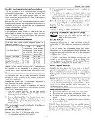 Instructions for Arizona Form 140, ADOR10413 Nonresident Personal Income Tax Return - Arizona, Page 21