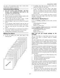 Instructions for Arizona Form 140, ADOR10413 Nonresident Personal Income Tax Return - Arizona, Page 23