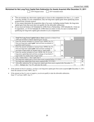 Instructions for Arizona Form 140, ADOR10413 Nonresident Personal Income Tax Return - Arizona, Page 25