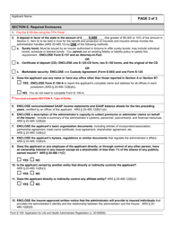 Form E-100 Application for Life and Health Administrator Registration - Arizona, Page 3