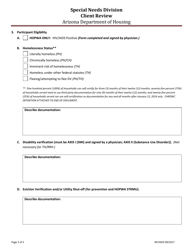 Attachment 25B Monitoring Tool for Combined Contracts Client Review - Arizona, Page 2