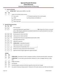 Attachment 25B Monitoring Tool for Combined Contracts Client Review - Arizona, Page 3