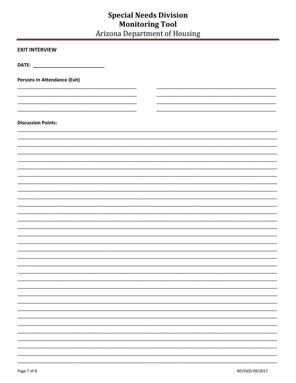 Attachment 25A Monitoring Tool for Combined Contracts - Arizona, Page 7