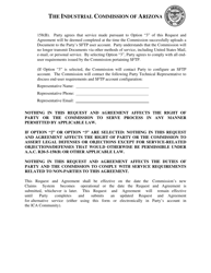 Request and Agreement for Alternative Service and Waiver of a.a.c. R20-5-158(B) - Arizona, Page 2