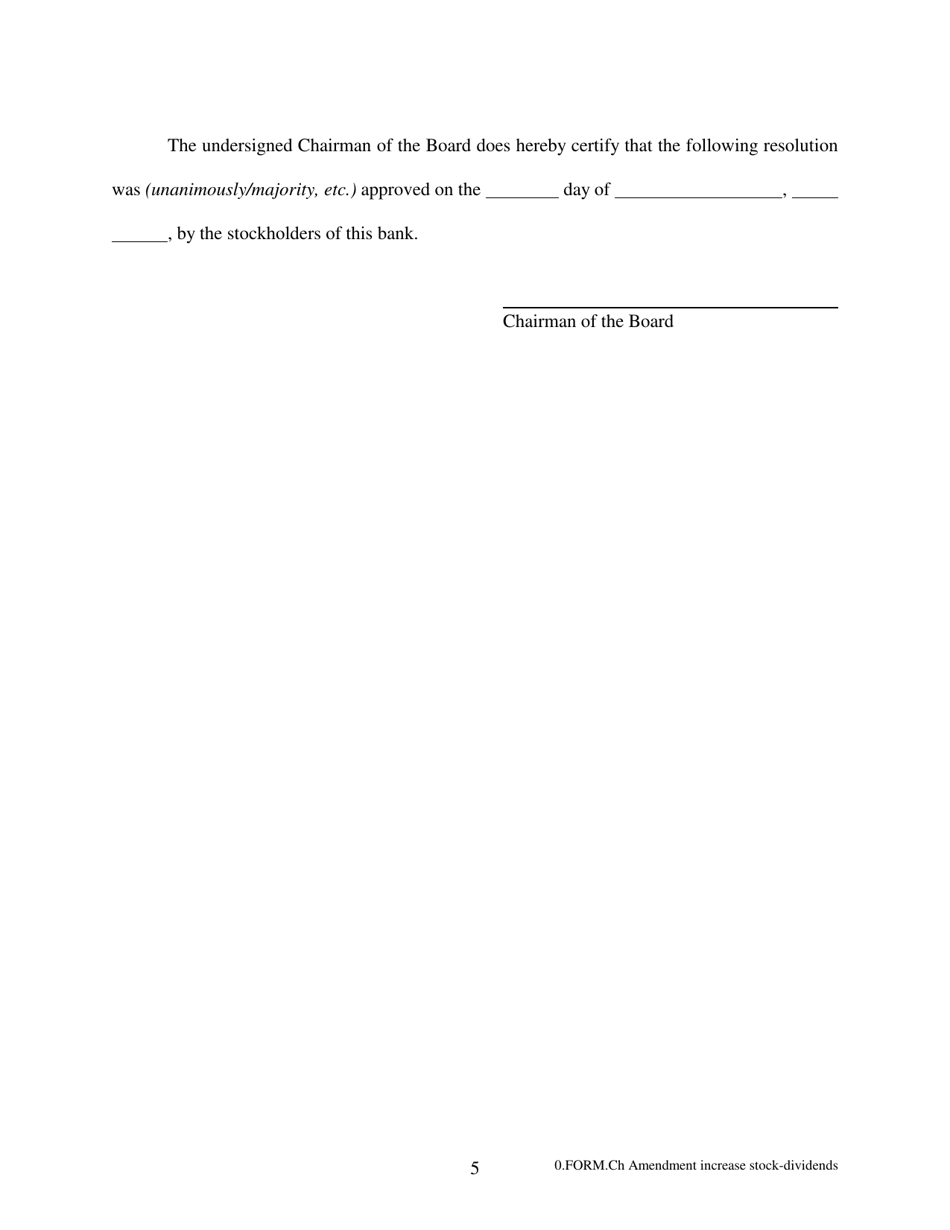 Increase / Decrease Stock - Stock Dividends - Arkansas, Page 5