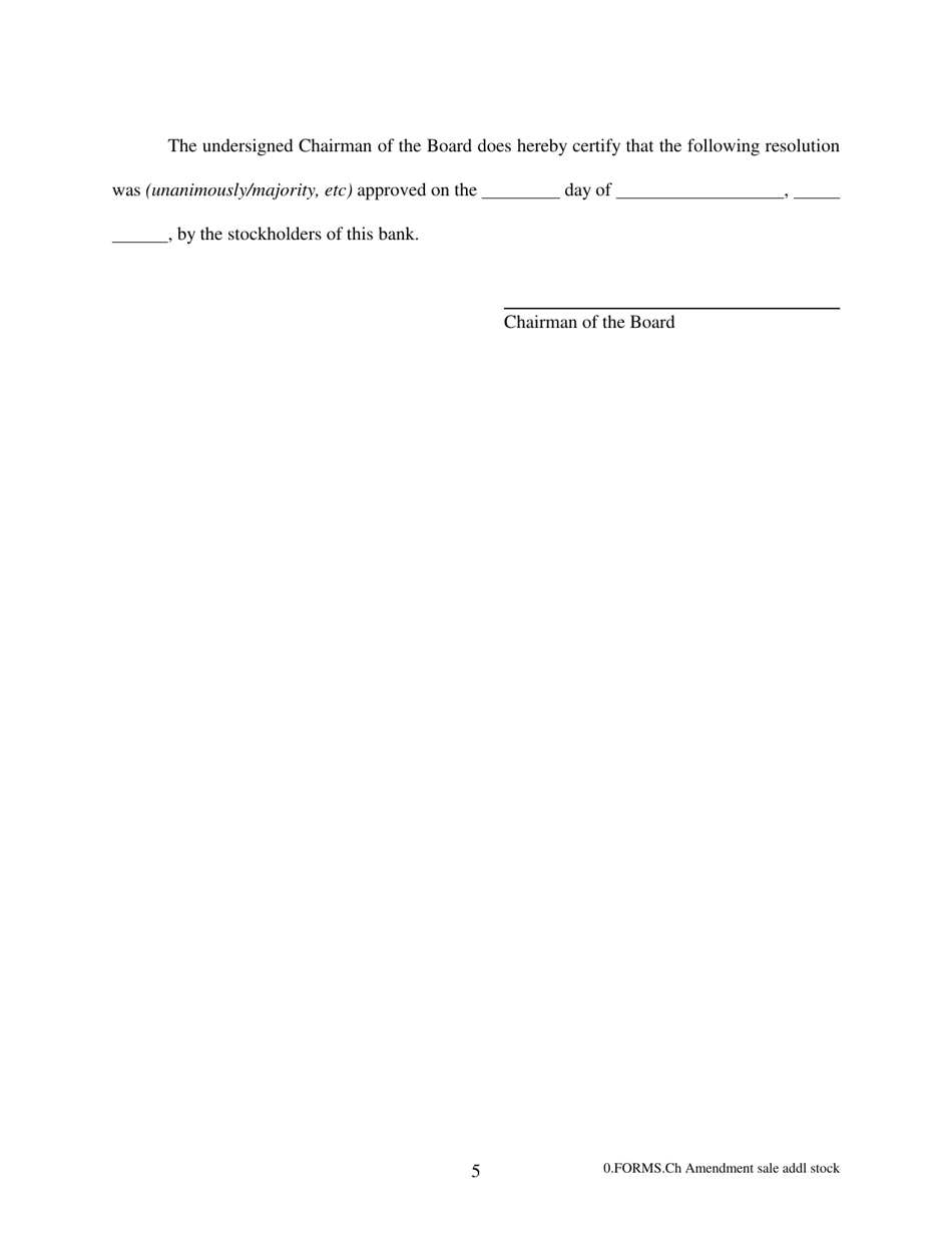 Sale of Additional Stock - Arkansas, Page 5