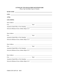 Form CONVAPP-100 Application for Conversion to a State Charted Bank - Arkansas, Page 17