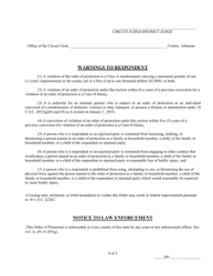Ex Parte Order of Protection - Arkansas, Page 4