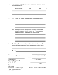 Form ABC-414 Out-of-State Distilled Spirits Shipper&#039;s Agreement - California, Page 2