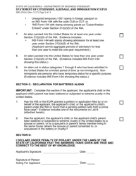Form DBO-250.61 Statement of Citizenship, Alienage, and Immigration Status - California, Page 3